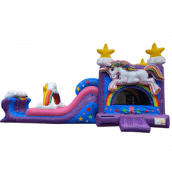 Rainbow Unicorn Bounce Dual Slide Combo