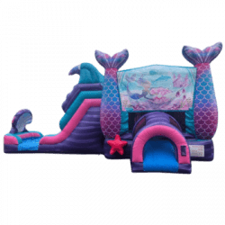 Under the Sea Mermaid Bounce House w Dual Slide 