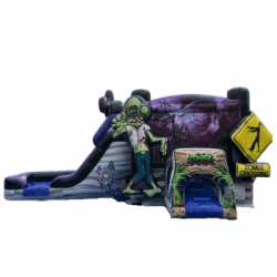 Zombie Bounce House With Slide