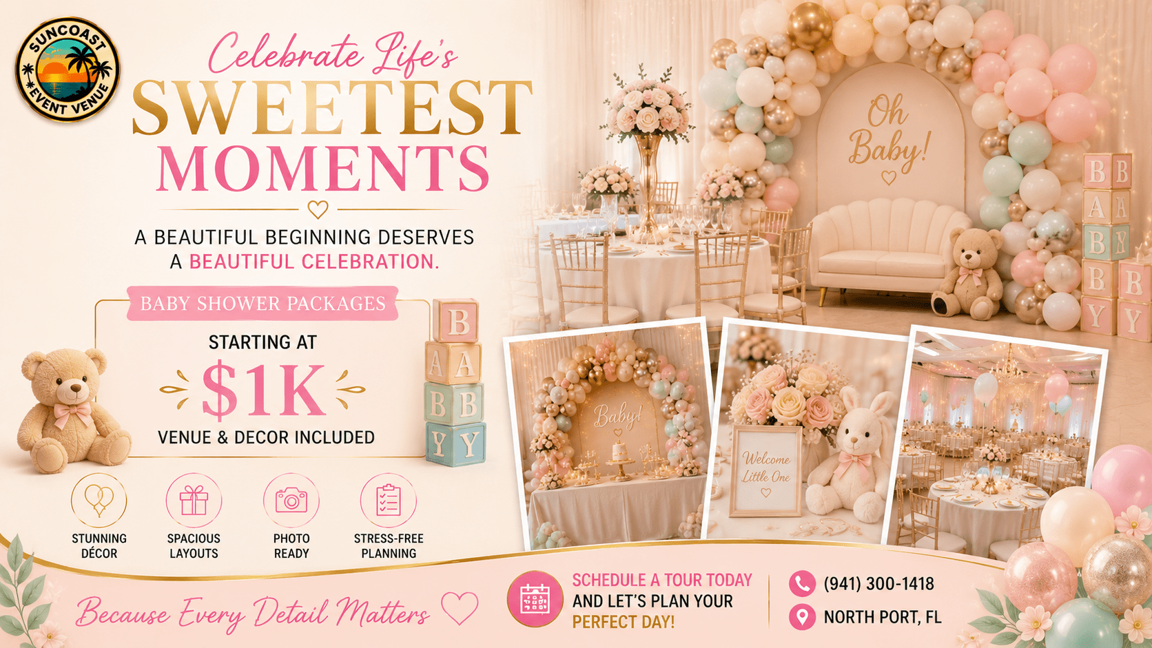 Baby Showers - Suncoast Event Venue