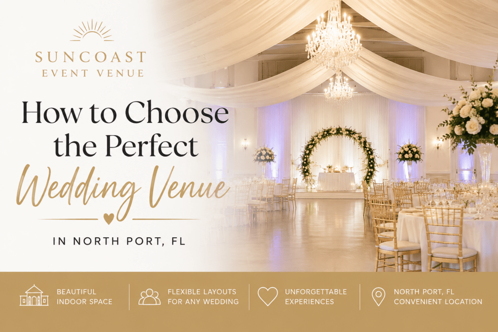 How to choose the perfect wedding venue - Suncoast Event Venue