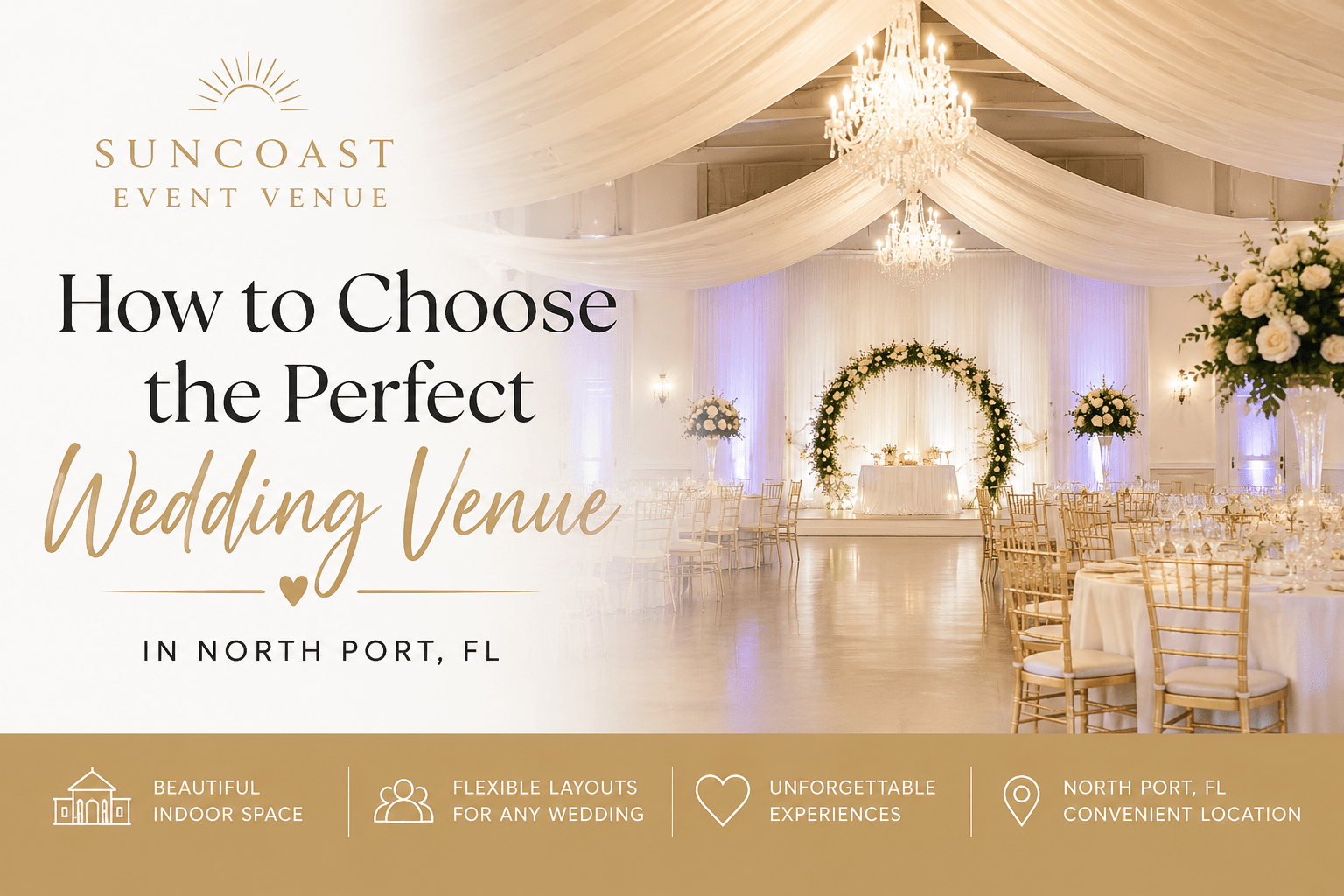 How to choose the perfect wedding venue - Suncoast Event Venue